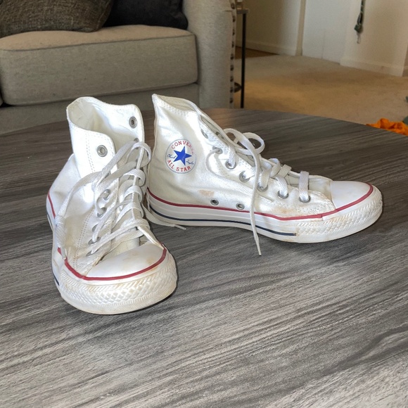 Converse Shoes High Top White Converse Poshmark